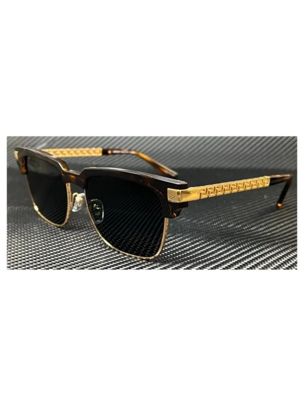 New Versace Men Havana Sunglasses 55-17-145
